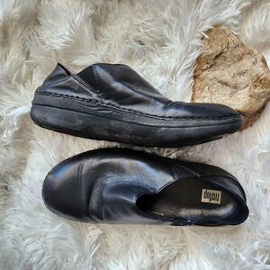 Fit flop super loafer black leather